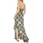 Free People  That Moment Maxi Slip Dress Blue Combo Size XS Photo 1