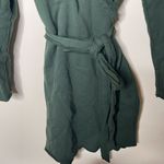 Frank & Eileen Willa Long Sleeve Triple Fleece Wrap Dress in evergreen sz M Photo 9