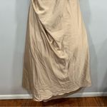 La Femme  28103 Off-the-Shoulder Rouched Satin Trumpet Gown Champagne Photo 8