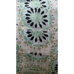 Loft Ann Taylor Patterned Skirt Green White Tan A-Line Flare 0 Photo 3