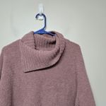 Barefoot Dreams Women Cowl Neck Tunic Sweater Sz L Mauve Pullover Soft Cozy Photo 1