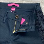 Lilly Pulitzer  South Ocean Skinny Jeans‎ Onyx 00 Ribbon Lace Leg Photo 6