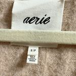 Aerie Small Light Pink Long Sleeve Oversized Ribbed Fuzzy Soft Womens Sweater Photo 2