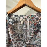 Versona Top Women's Size Medium Long Sleeve Sequins Black Party Top/Blouse Photo 2