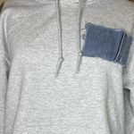Unemployed Denim Hoodie Small Gray Photo 2