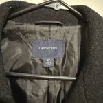 Lands' End Women's Charcoal Pea Coat Black Size 4P Photo 3