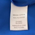 Jasmine  & Juliana Blue‎ With Tropical Flowers Top Sleeveless Blouse Photo 9