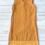 Brandy Melville Womens S/M Smocked Sleeveless Mustard Yellow Golden Brown Dress Size Small Photo 0