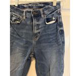 American Eagle Ripped Knee Mom Jeans High Waisted Denim Blue Size 2 Photo 1