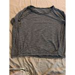 Lululemon  activewear top womens pullover black gray long sleeves Med Photo 3