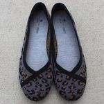 Clarks Cloudsteppers Grey Leopard Print Ballet Flats Sz 9 Photo 2