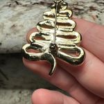 Signed AJC Christmas Tree Pin Brooch Gold Tone Photo 8