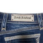 Rock Revival “Alanis” Denim Shorts Sz 28 Distressed Cuffed Hem Photo 6