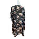 TRY THIS COVER UP BLACK SHEER FLORAL FLOWY WOMENS SIZE SMALL Photo 1