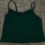 American Eagle  Crop Top Dark Green Photo 0