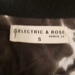 💕ELECTRIC & ROSE💕 Logan Ribbed Bodysuit ~ Gray & White Cloud Tie Dye Small NWT Photo 10