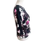 Joseph Ribkoff  Vintage 80’s Zip Up Top Size 10 Stretchy Retro Pink Neon Black Photo 5