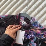 Motherhood Black Floral Mesh Maternity Dress NEW Photo 8