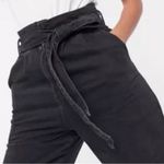 ALLSAINTS Ralita Paperbag High Rise Cropped Jeans – Black – Size 2 Photo 3