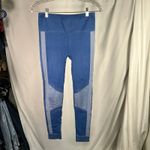 Fabletics  Blue Seamless Chevron Leggings Size S High‎ Rise Stretch Workout Photo 12