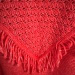 Scoop NYC Women's Fringe Sweater Pullover, Size XL Dark Salmon Pink Photo 4