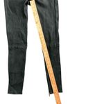 RtA Madrid Stretch Leather Skinny Pants Charcoal Gray Lambskin Zip Sz 27 Photo 7