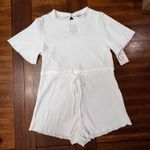Princess Polly  Aiken Soft Ribbed Short Sleeve Front Tie Romper Size 4 Photo 11