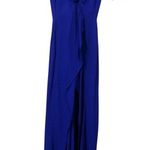 Reformation  Blue Westport Dress High Low V-Neckline Photo 2