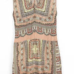 ZARA  Sleeveless Paisley Print 100% Silk Mini Dress Small Bohemian Hippie 70s Photo 0