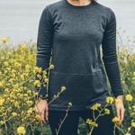 Taylor Stitch The Chandler Gray Sweatshirt with Side Zipper and Hidden Pocket Size M Photo 1