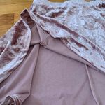 Boutique Pink Velvet Skater Skirt Photo 3