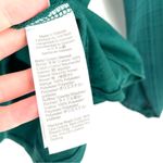 J.Crew Green Long Sleeve Blouse Ruffle-shoulder top with plaid jacquard sleeves Photo 7