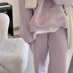 ZARA Light Lilac Fleece Hoodie Photo 6