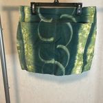 Partizan Tie Dye Mini Skirt Green Abstract Print Festival Ravecore Party Size M Photo 1