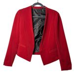 Aryn K Women's Medium Red Casual Blazer Jacket Open-Front Lined 20x20.5 Career Photo 0