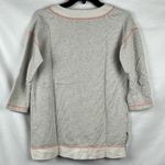 Liz Claiborne  Weekend Stripe V-neck Sweatshirt Small Photo 2