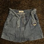 We The Free FP Blue Denim High-Waisted Skirt with Belt Size 28 Photo 0