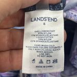 Lands' End  Swim top Tankini Womens Purple Paisley Razorback Built in Bra Size 8 Photo 6