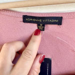 Adrienne Vittadini Plus Size 3X Pink Mauve Blouse 3/4 Sleeve Embroidered Photo 9