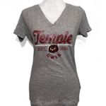 Rivalry Threads NWOT Temple University Owls V Neck Tee T Shirt Top Heather Gray Photo 0