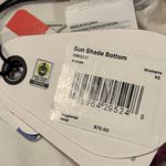 prAna NWT  Sun Shade High-Waisted Bikini Bottom, orange, white, pink, Size XS Photo 5