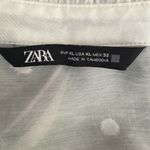 ZARA White  Flowy Button Blouse Top Photo 6