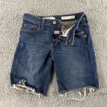 Pilcro and the Letterpress  Bermuda Shorts Womens 26 Mid Rise Fringe Hem Denim‎ Photo 1