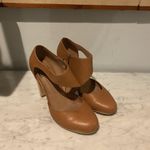 Fortress Of Inca Shoes Womens Size 7 Tan Leather Ankle Strap Block Heel Pumps Brown Photo 1