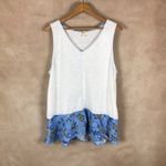 Style & Co  V-neck Extended Floral Hem Tank Top NWT XXL Photo 5