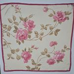 Banana Republic Y2K Floral 100% 28X29 Silk Scarf Vintage Minimalist Quiet Luxury Photo 2