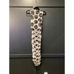 SimonMiller Cielo black & white polka dot ruched pencil cowl neck mesh dress XS Photo 7