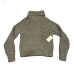 1. State  Back Cutout Turtleneck Sweater - Gray Size XS Photo 3