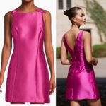 Hutch  Chesca Dress Fuchsia Pink Mini Sleeveless Bow Cocktail Party Wedding S Photo 1