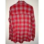 Hollister  Red Plaid Long-sleeved Button-Down Shirt Medium Photo 3